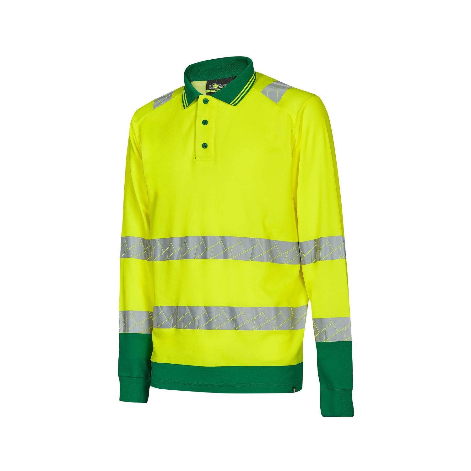 3 Pezzi - Polo da Lavoro Manica Lunga Alta Visibilit� U-Power Close WHL389
