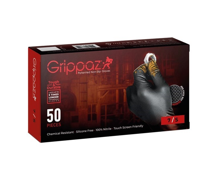 50 Pezzi - Guanti da lavoro monouso Grippaz 246BK