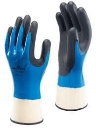 10 paia - Guanti Showa 377 con doppio rivestimento in Nitrile - Impermeabile