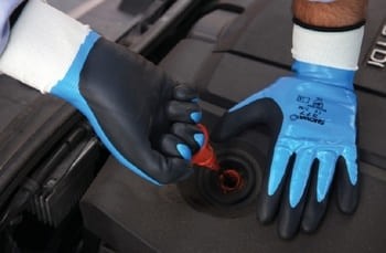 10 paia - Guanti Showa 377 con doppio rivestimento in Nitrile - Impermeabile