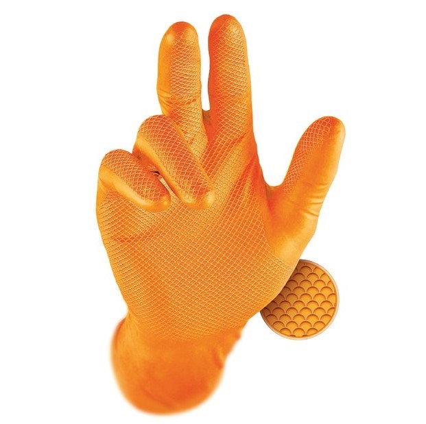 50 Pezzi - Guanti da lavoro monouso Grippaz 246OR