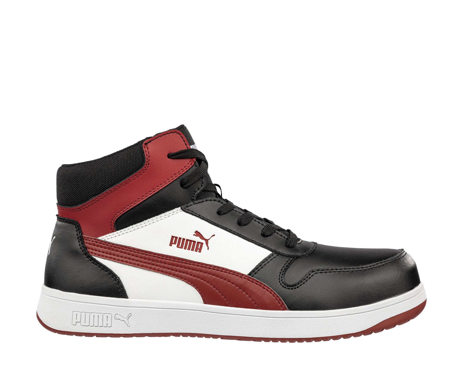 Scarpe antinfortunistiche Puma Frontcourt Black/White/Red Mid S3 FO HRO ESD SRC 630050