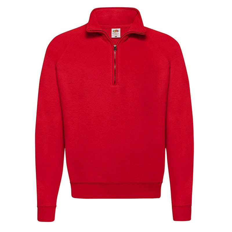Felpa da Lavoro Fruit of The Loom con Collo a Zip con Fettuccina Classic FR621140