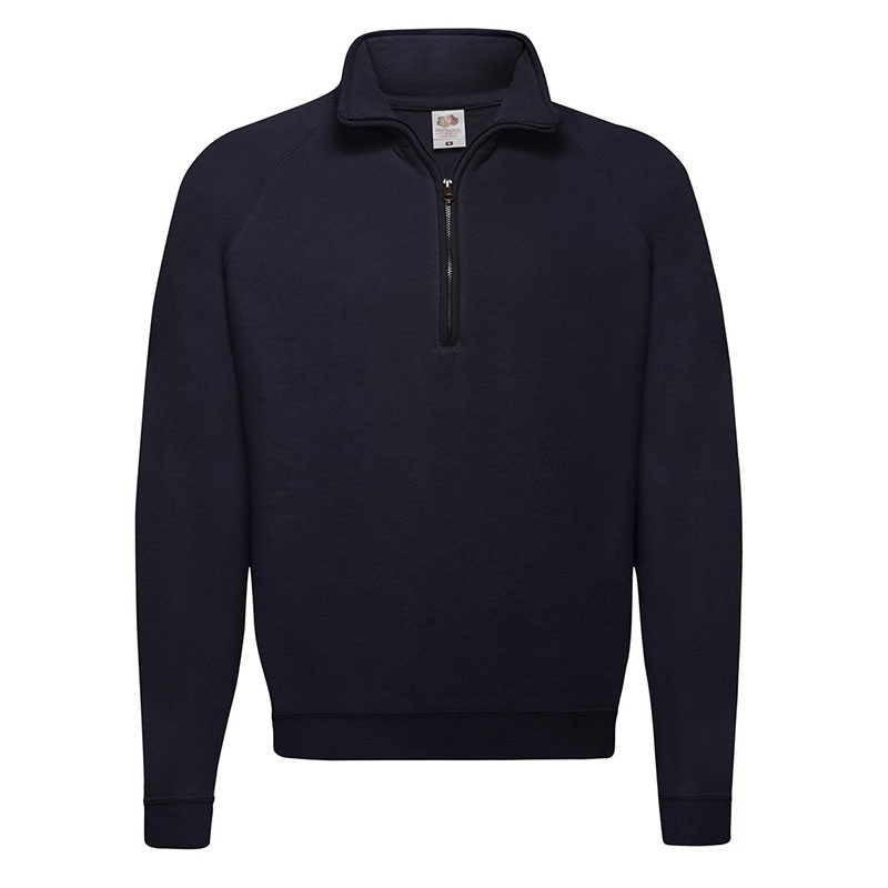 Felpa da Lavoro Fruit of The Loom con Collo a Zip con Fettuccina Classic FR621140
