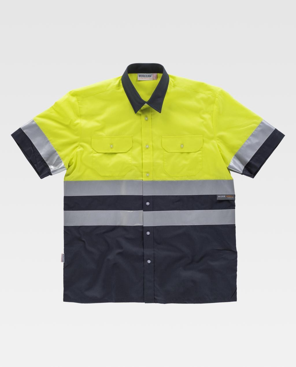 Camicia da Lavoro Manica Corta Alta Visibilit� C3811 - Workteam