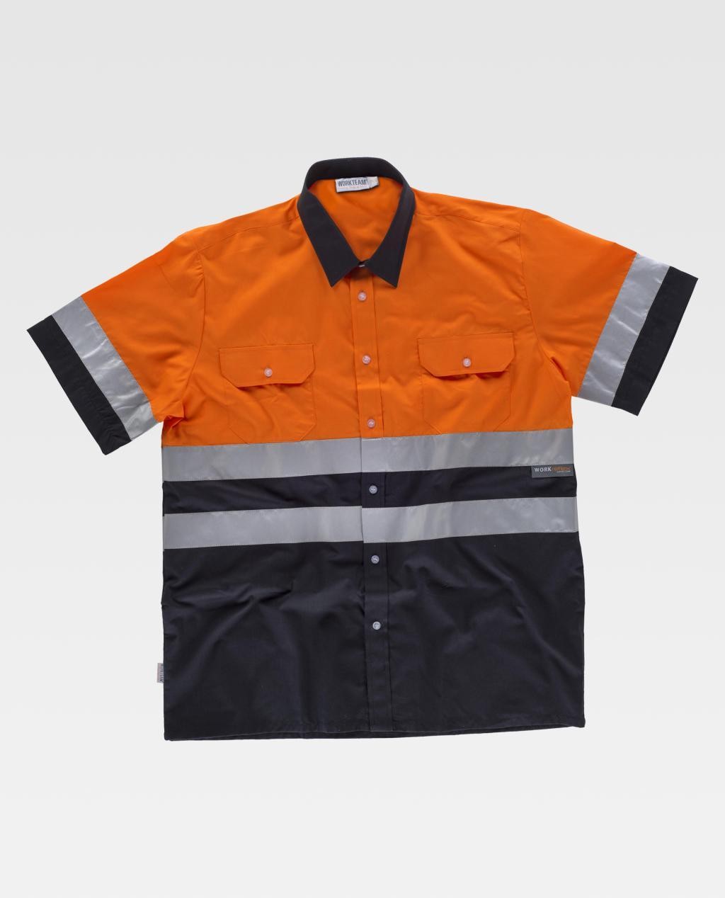 Camicia da Lavoro Manica Corta Alta Visibilit� C3811 - Workteam