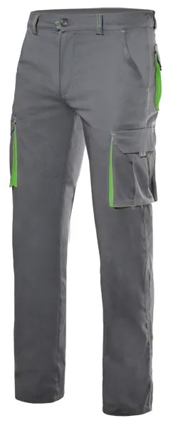 Pantalone bicolore da Lavoro Stretch Multitasche Velilla 103024S