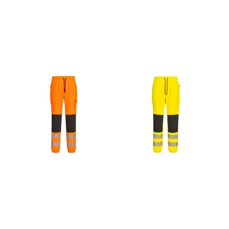 Pantaloni da Lavoro Alta Visibilit� Multitasche Stretch Flexi Jogger Portwest KX346