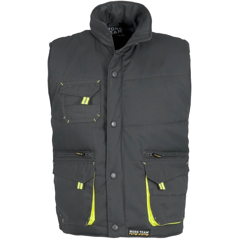 Gilet da lavoro invernale multitasche imbottito ad alta visibilit� - Workteam