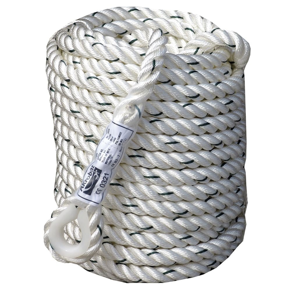 Fune Di Sicurezza Poliammide Mt. 20 Diametro 16 Mm 'Akrobat' Issa Ak9420