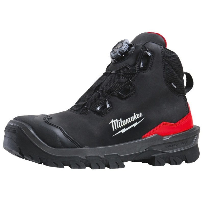 Stivali Antinfortunistici Milwaukee Armourtred S7S CI HI AN HRO SC FO LG SR B1M110111W Con Chiusura Boa