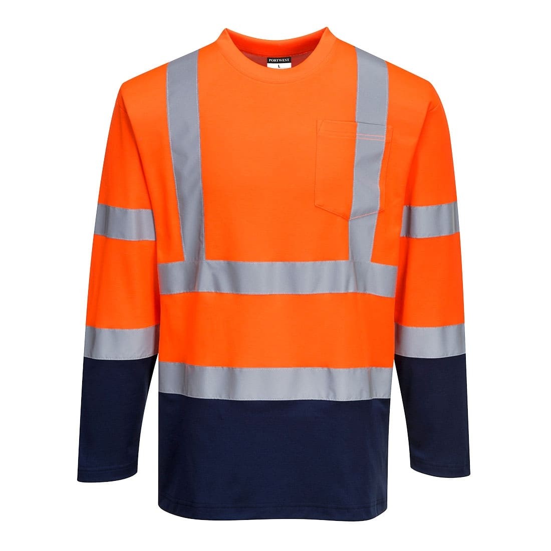 Maglietta da Lavoro Bicolore Cotton Comfort Alta Visibilit� Portwest S280