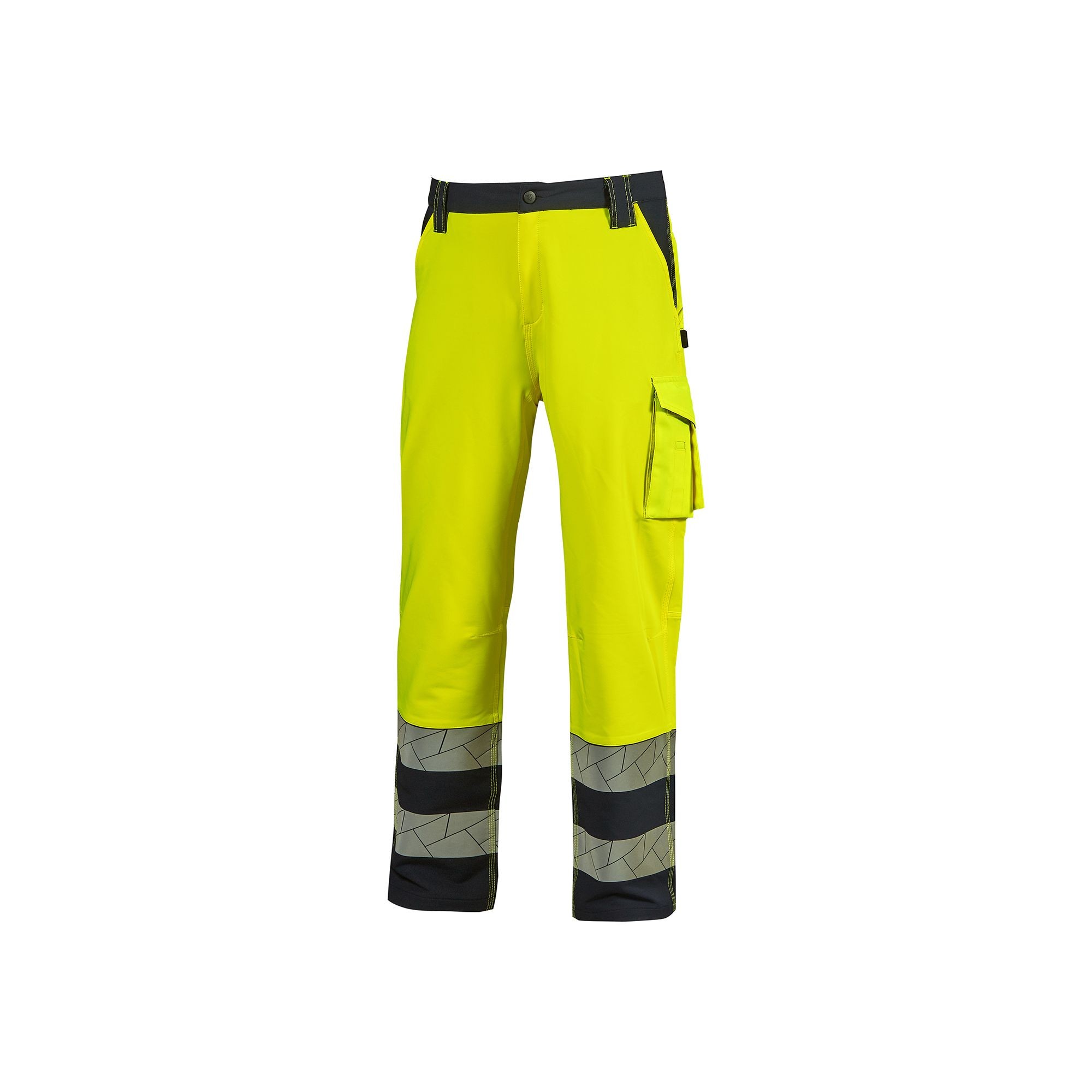 Pantaloni da Lavoro Stretch Multitasche Alta Visibilit� U-Power Nova HL401