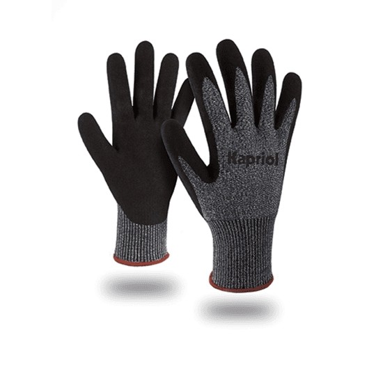 12 Paia - Guanti Da Lavoro Antitaglio Kapriol In Nitrile SUPER CUT 127726