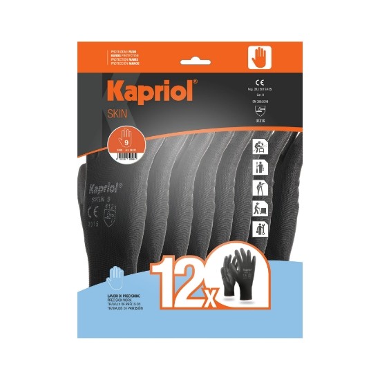 12 Paia - Guanti Da Lavoro Professionali Kapriol SKIN 128026