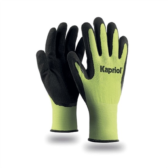 12 Paia - Guanti Da Lavoro Antitaglio Kapriol In Latex NEW GRIP 128036