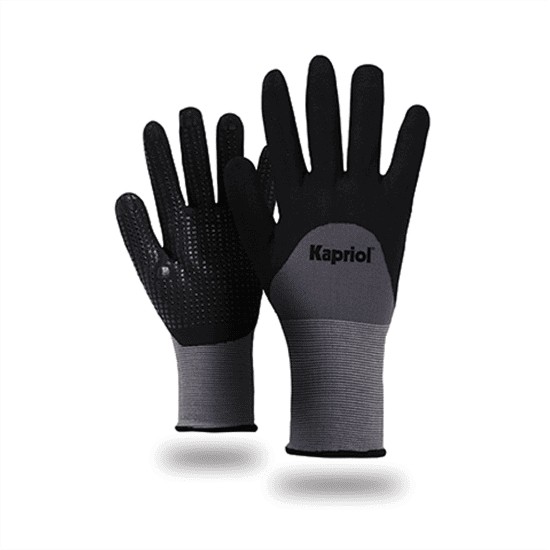 12 Paia - Guanti Da Lavoro Antiscivolo Kapriol In Nitrile Top Flex 128080