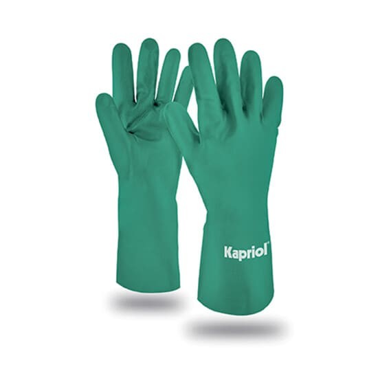 12 Paia - Guanti Da Lavoro Kapriol In Nitrile Chemical 180129 Rischio Chimico