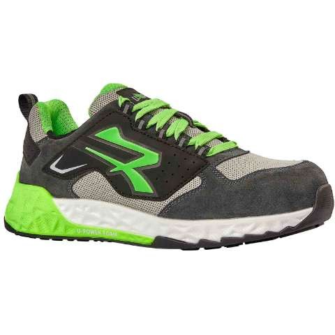 Scarpe antinfortunistiche Basse U-Power Red Stratos Bran S1PS HI HRO FO ESD SR RT20026 Metalfree Comode