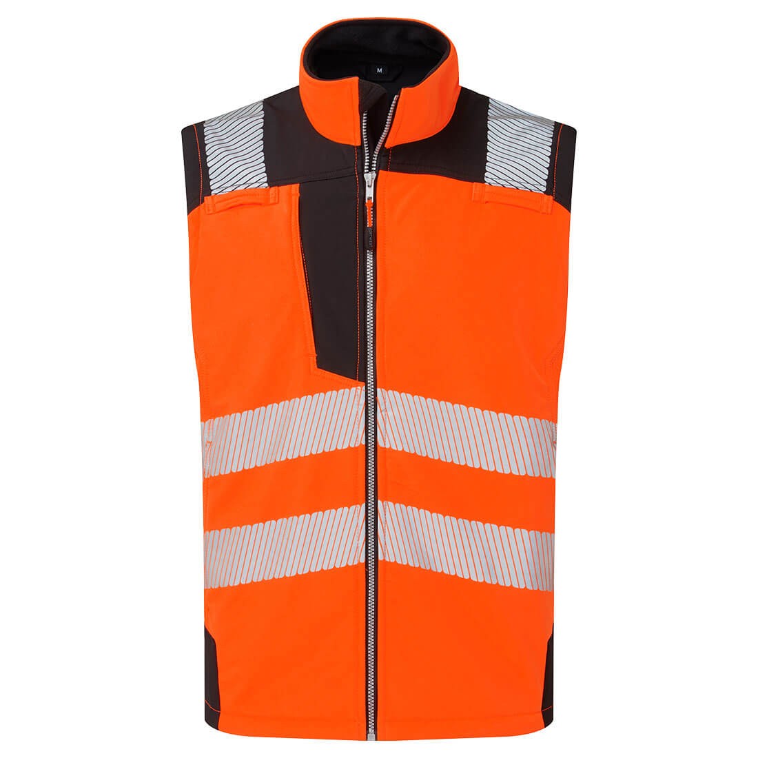 Gilet da Lavoro Alta Visibilt� Multitasche Softshell Antivento Impermeabile Portwest PW325