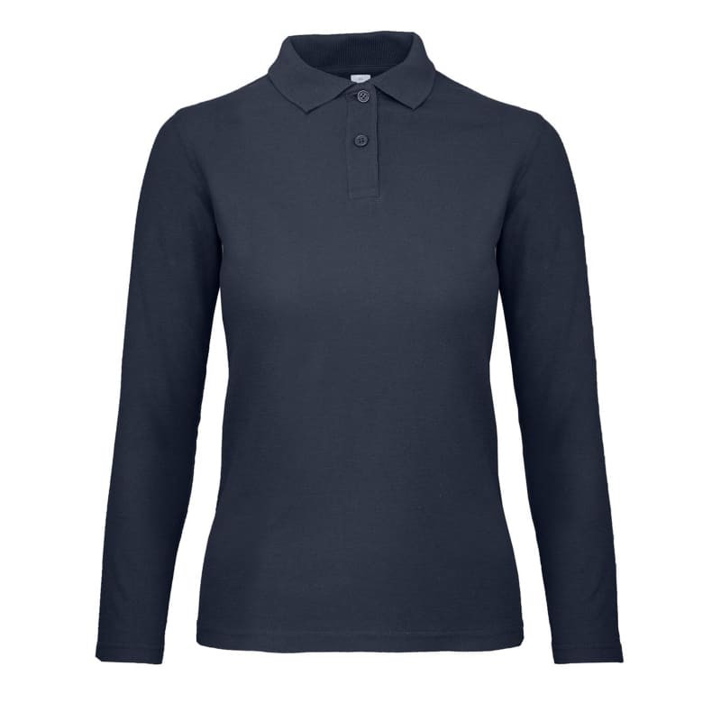 Polo Da Lavoro ID.001 LSL da Donna Manica Lunga B&C Collection - BCPWI13
