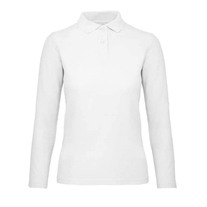 Polo Da Lavoro ID.001 LSL da Donna Manica Lunga B&C Collection - BCPWI13