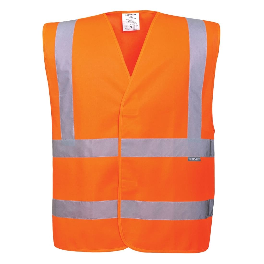Gilet da Lavoro due bande orizzontali e verticali Portwest C470