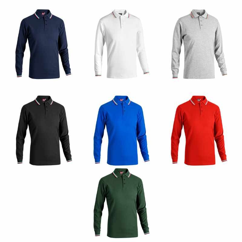 Polo da Lavoro Manica Lunga 100% Cotone Sottozero Becker Sport E0414