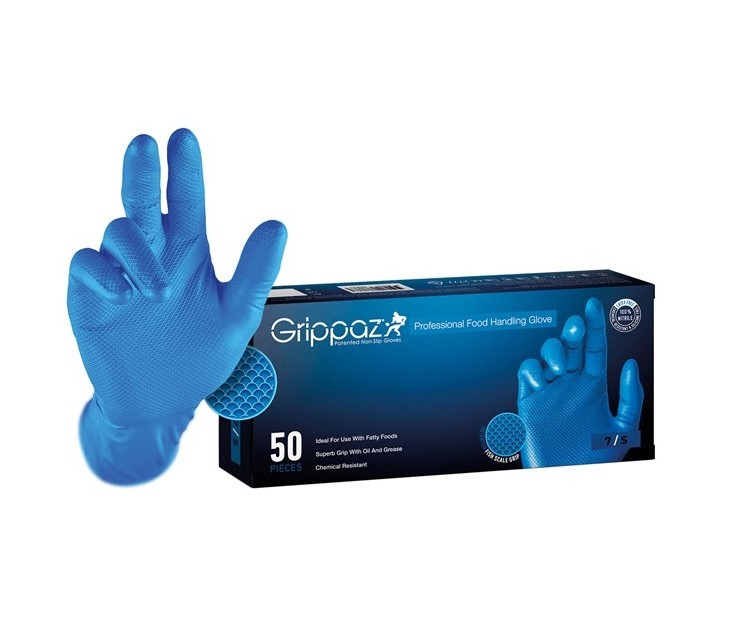 50 Pezzi - Guanti da lavoro monouso Grippaz 306DB