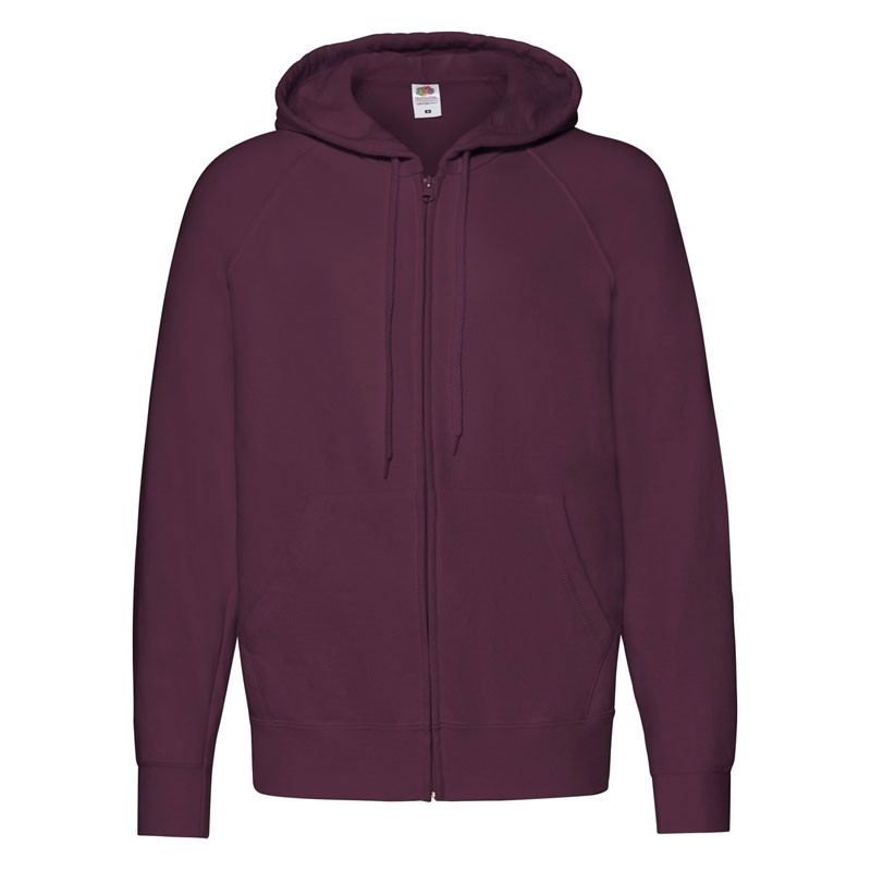 Felpa Da Lavoro Fruit Of The Loom Leggera con Cappuccio e Zip Lunga FR621440