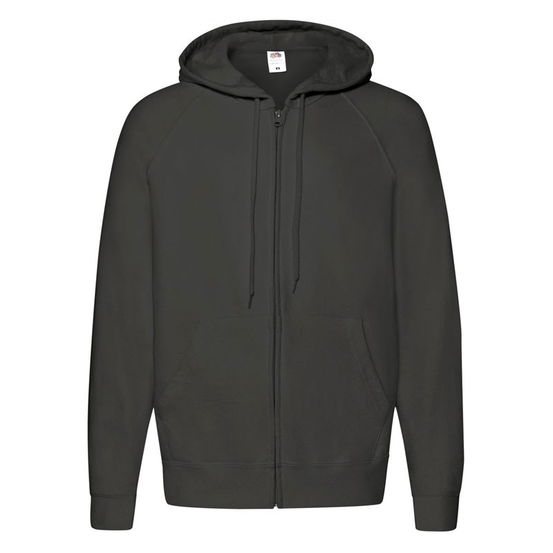 Felpa Da Lavoro Fruit Of The Loom Leggera con Cappuccio e Zip Lunga FR621440