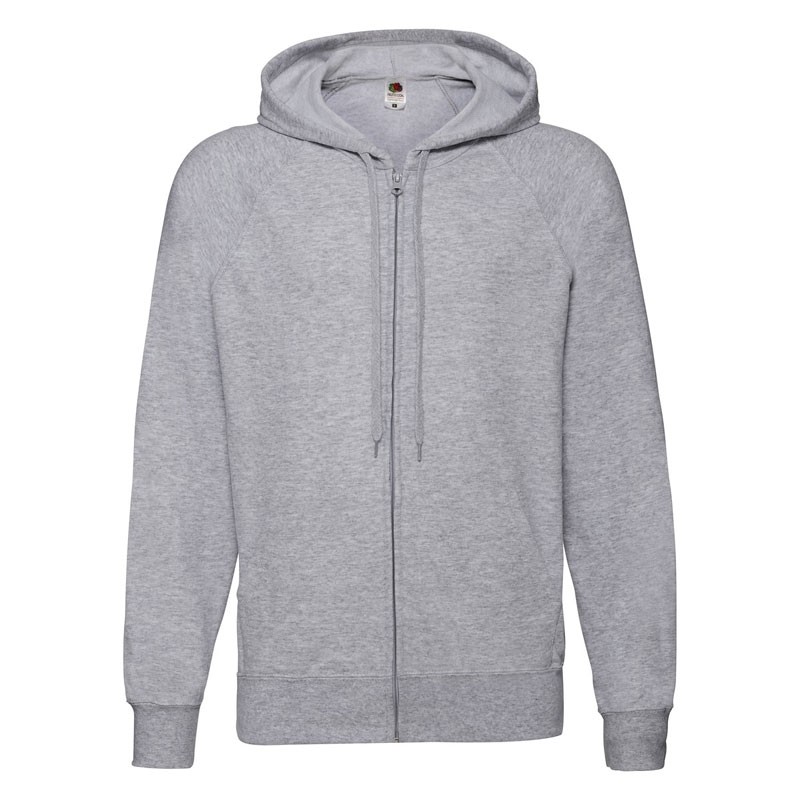 Felpa Da Lavoro Fruit Of The Loom Leggera con Cappuccio e Zip Lunga FR621440