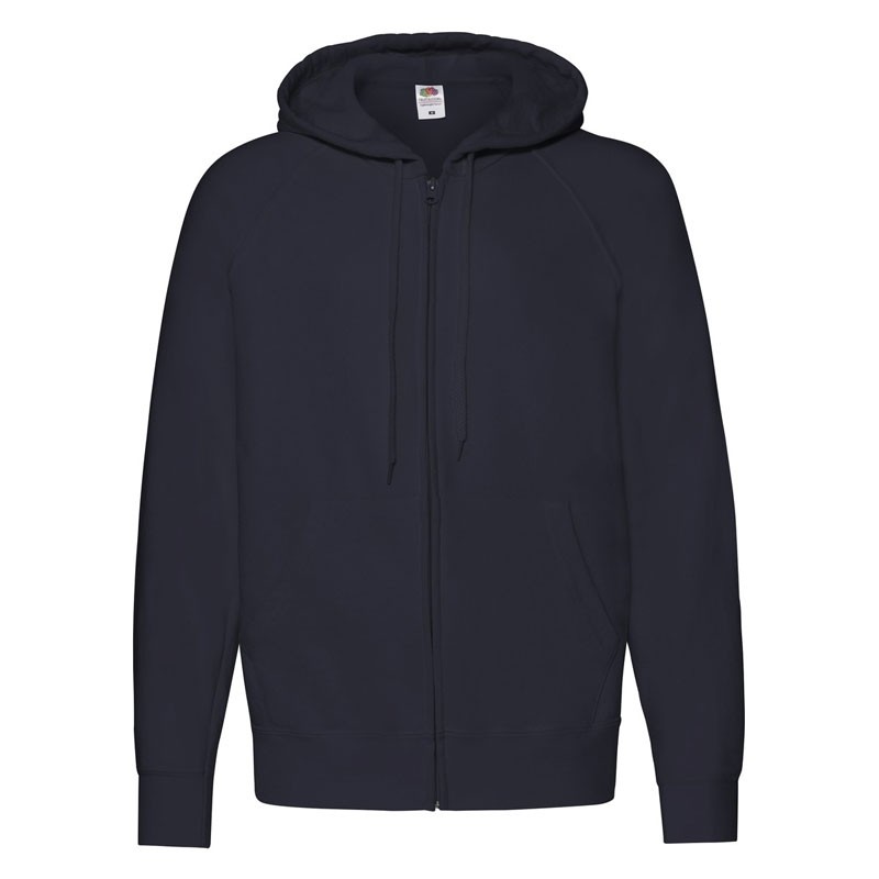 Felpa Da Lavoro Fruit Of The Loom Leggera con Cappuccio e Zip Lunga FR621440