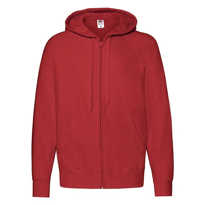Felpa Da Lavoro Fruit Of The Loom Leggera con Cappuccio e Zip Lunga FR621440
