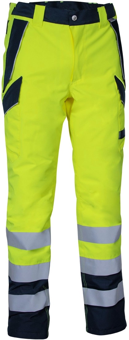 Pantaloni da Lavoro Alta Visibilit� Multitasche Invernali Impermeabili Cofra Evanton V637-0