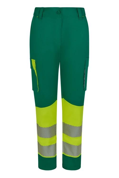 Pantaloni da Lavoro Velilla Alta Visibilit� Multitasche Stretch Bicolore 303032S