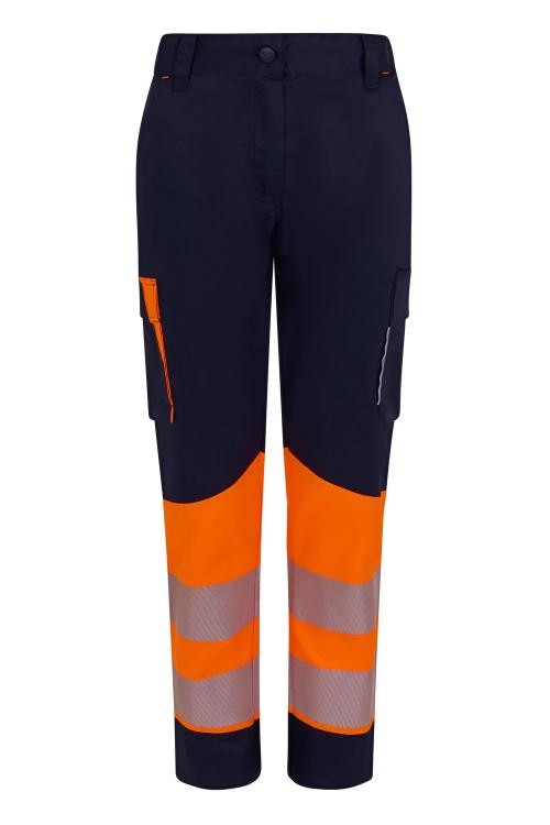 Pantaloni da Lavoro Velilla Alta Visibilit� Multitasche Stretch Bicolore 303032S