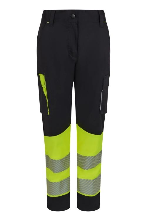 Pantaloni da Lavoro Velilla Alta Visibilit� Multitasche Stretch Bicolore 303032S