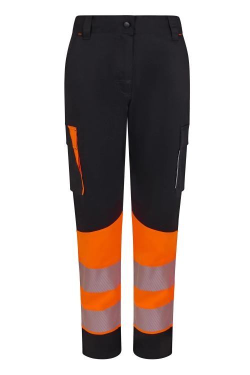 Pantaloni da Lavoro Velilla Alta Visibilit� Multitasche Stretch Bicolore 303032S