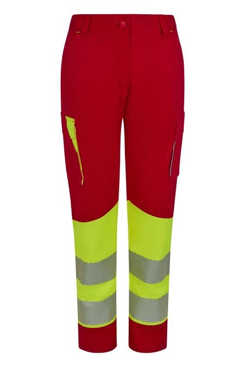 Pantaloni da Lavoro Velilla Alta Visibilit� Multitasche Stretch Bicolore 303032S