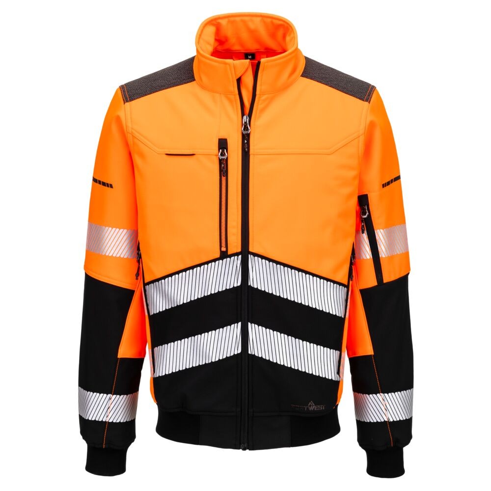 Giacca da Lavoro Portwest Alta Visibilit� EV468 Softshell Multitasche Impermeabile Stretch