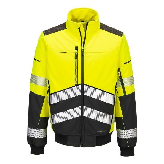 Giacca da Lavoro Portwest Alta Visibilit� EV468 Softshell Multitasche Impermeabile Stretch
