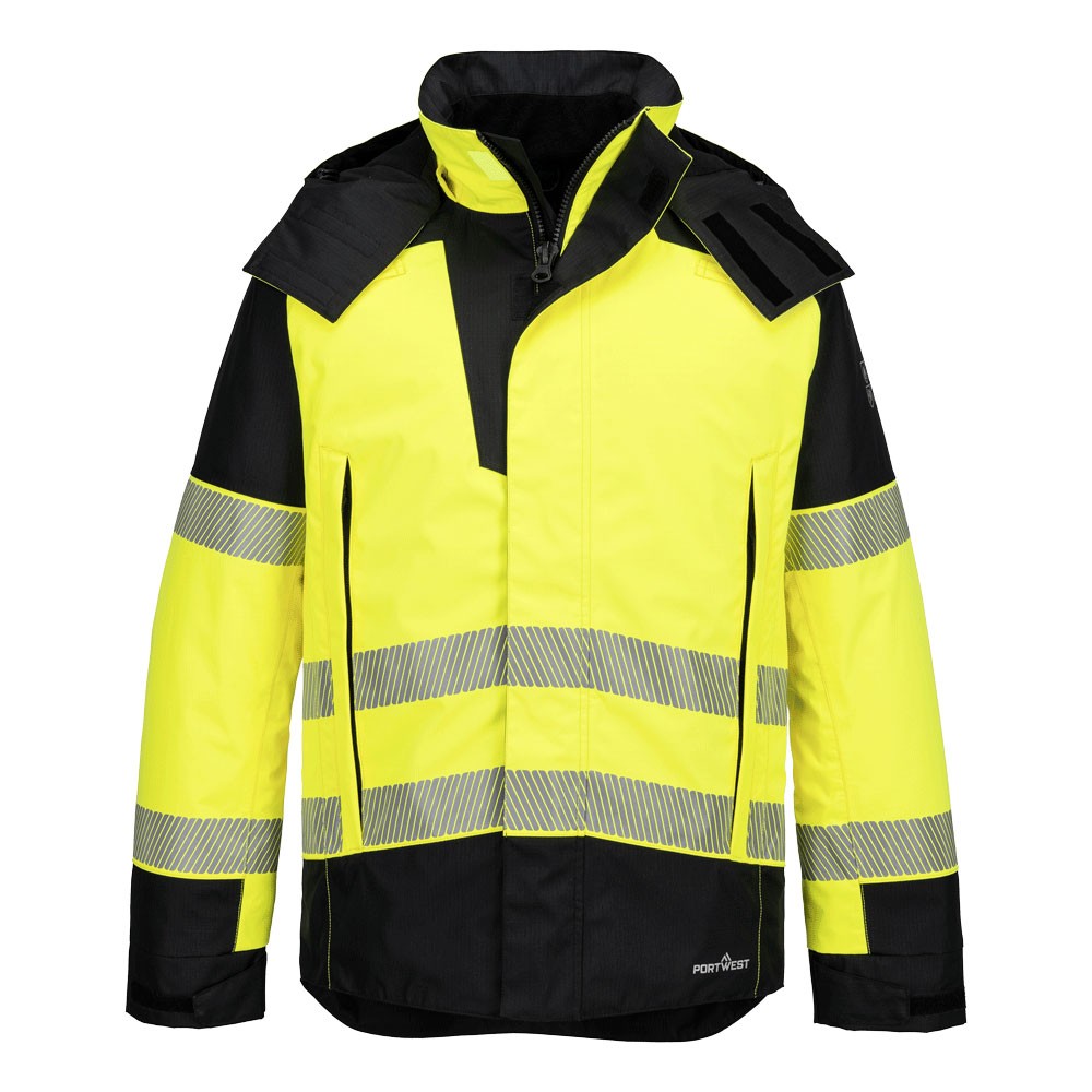 Giacca da Lavoro Portwest Alta Visibilit� FR606 Invernale Multitasche Ignifuga Impermeabile