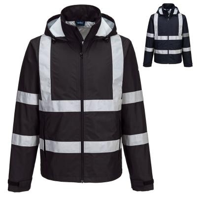 Giacca da Lavoro Portwest Alta Visibilit� Leggera Ripiegabile Iona F442 Impermeabile Multitasche