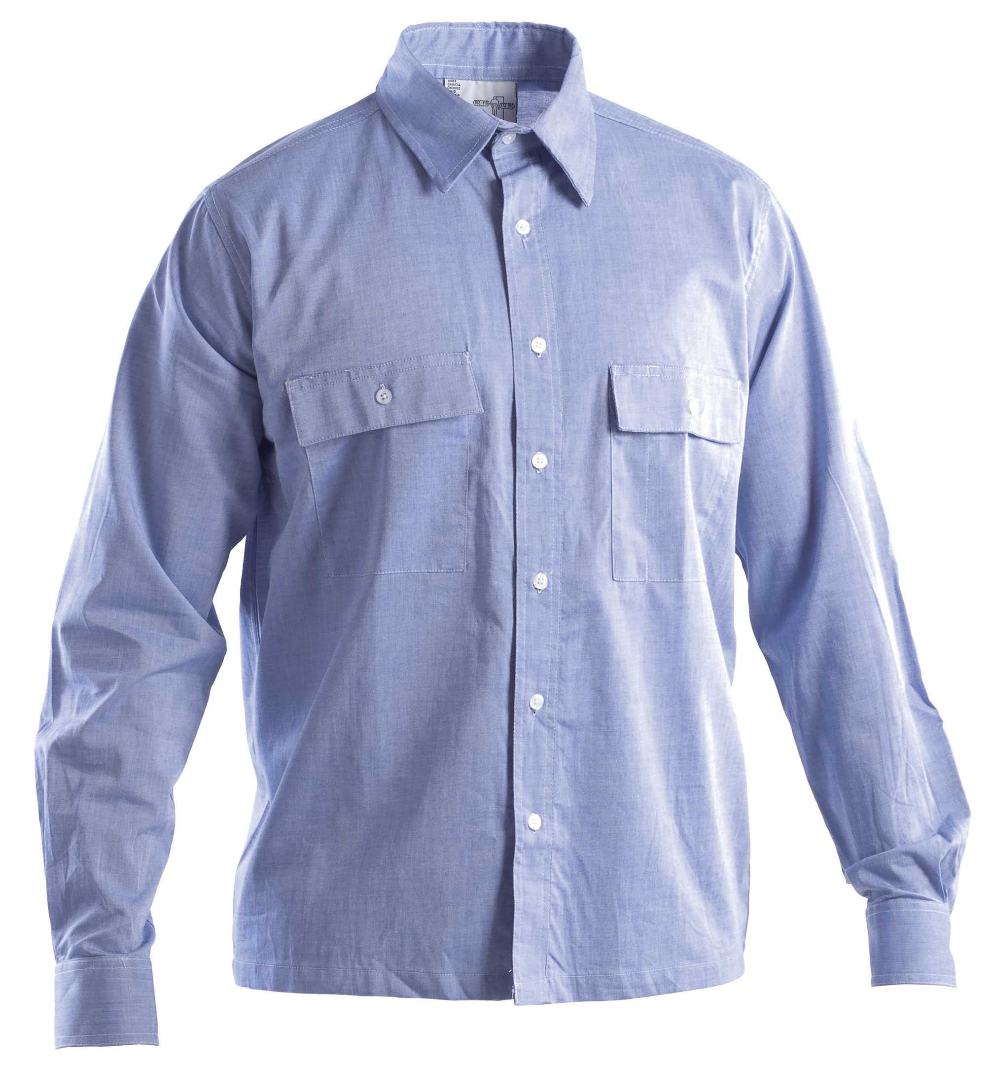 Camicia da lavoro Manica Lunga 100% Cotone Chambray P&P Loyal STX08 105
