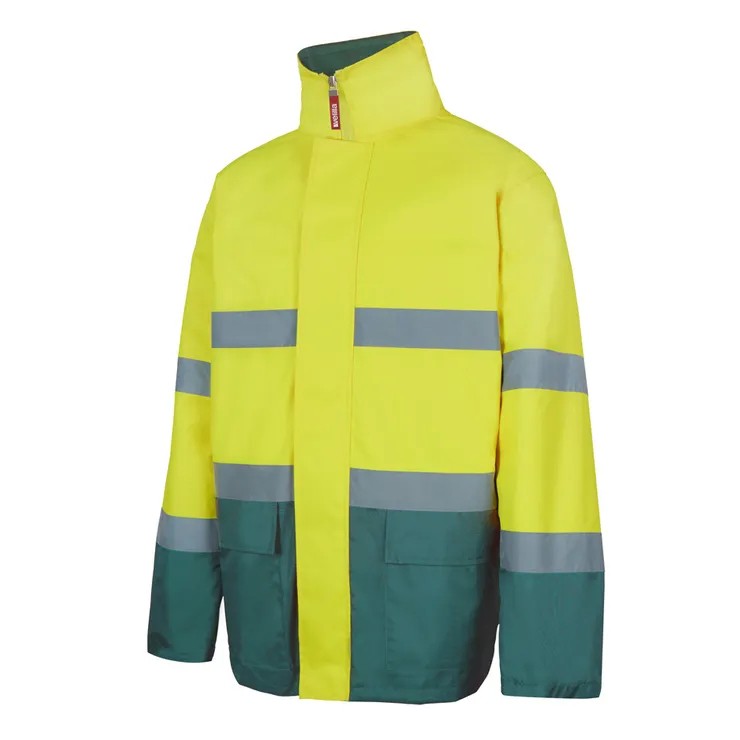 Parka bicolore da Lavoro Alta Visibilit� Multitasche Velilla 306002