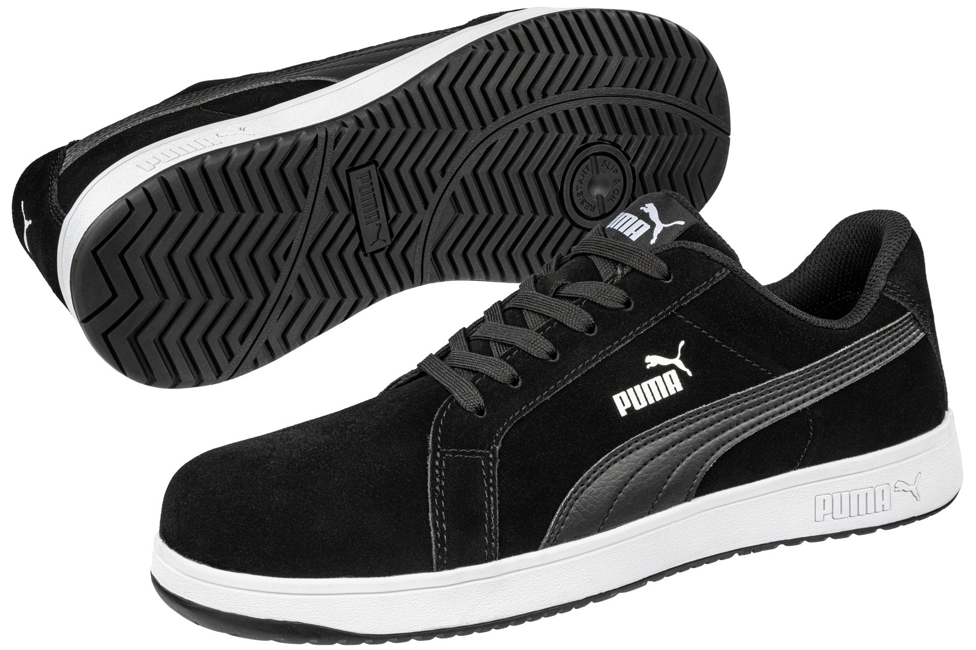 Scarpe antinfortunistiche Puma Iconic Suede Black Low S1P FO HRO ESD SRC 640010