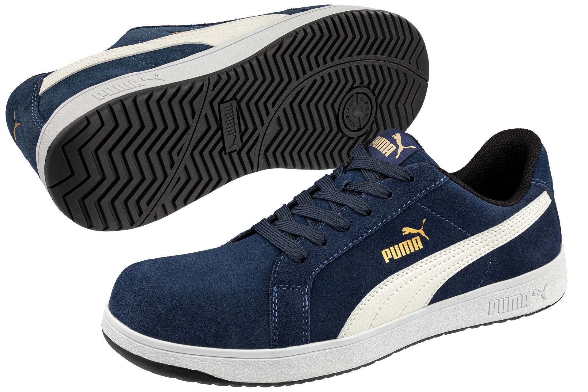 Scarpe antinfortunistiche Puma Iconic Suede Navy Low S1P FO HRO ESD SRC 640020