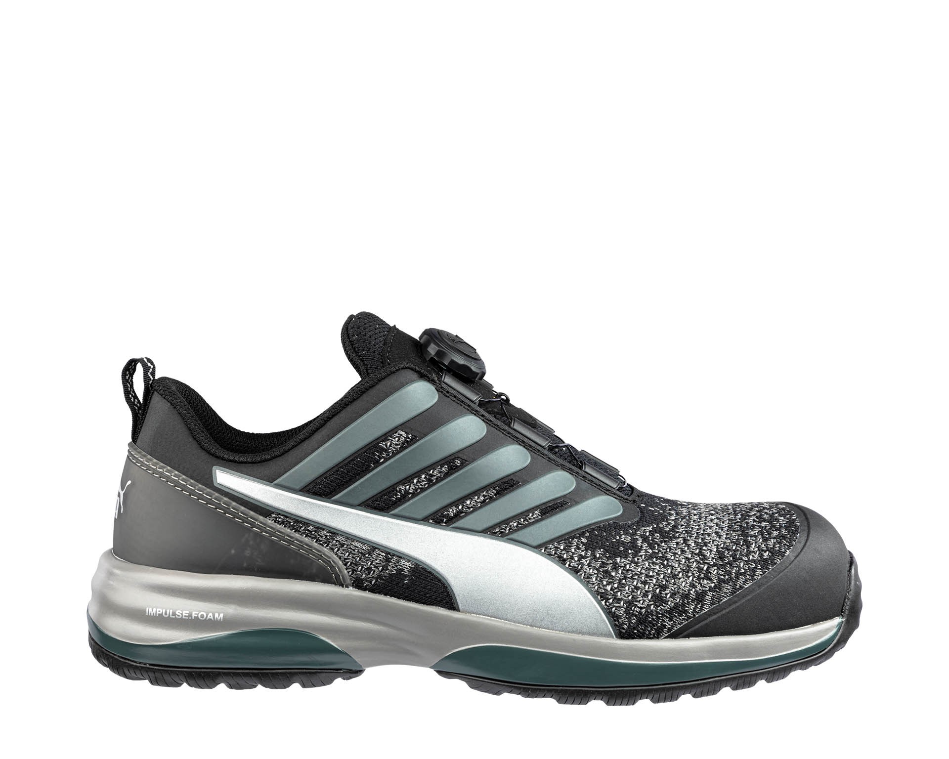 Scarpe antinfortunistiche Puma Charge Black Disc Low con chiusura BOA S1P HRO ESD SRC 644541