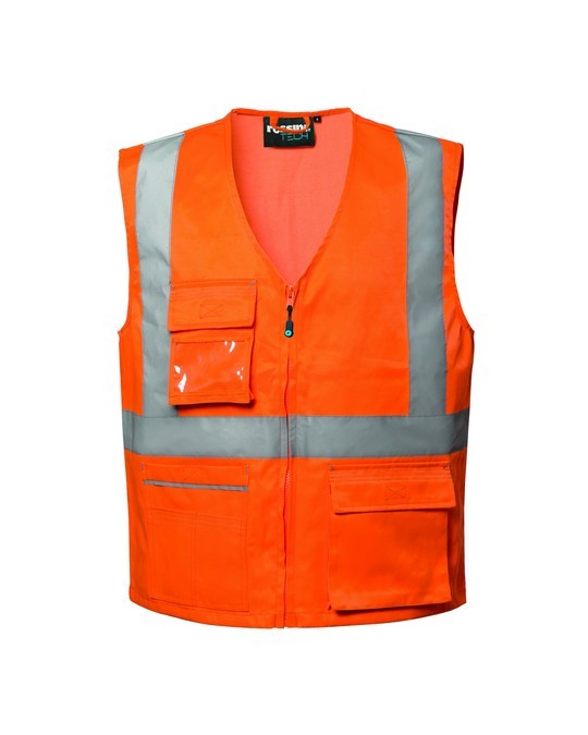 Gilet da Lavoro Multitasche Alta Visibilit� Rossini Ken Hi-Vis HH229